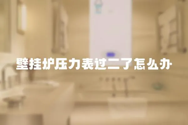 壁掛爐壓力表過二了怎么辦