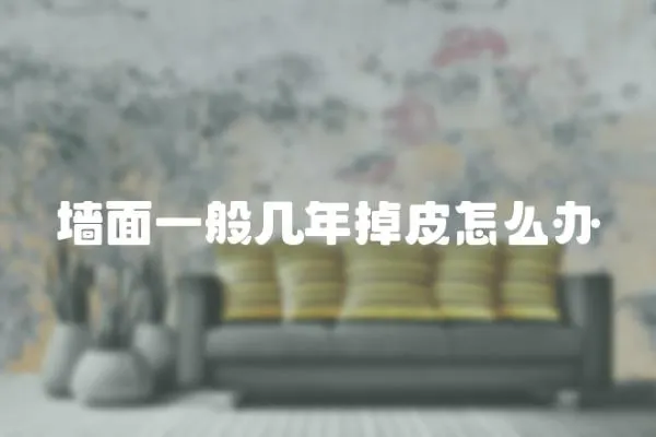 墻面一般幾年掉皮怎么辦