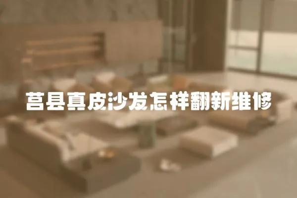 莒縣真皮沙發(fā)怎樣翻新維修