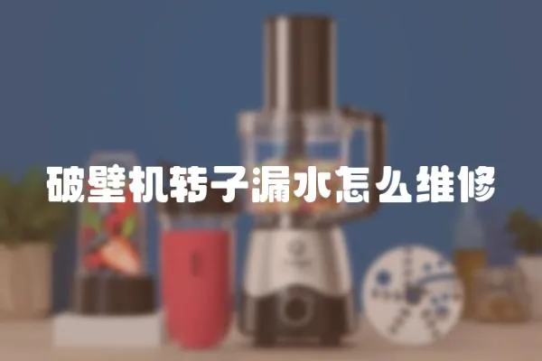 破壁機轉子漏水怎么維修