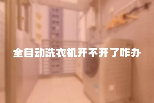 全自動洗衣機(jī)開不開了咋辦