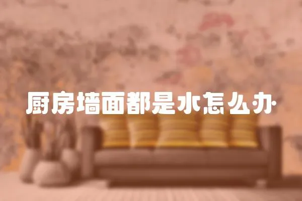 廚房墻面都是水怎么辦