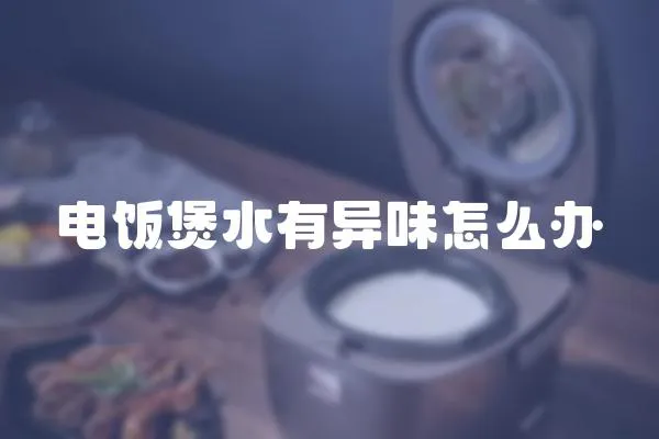 電飯煲水有異味怎么辦