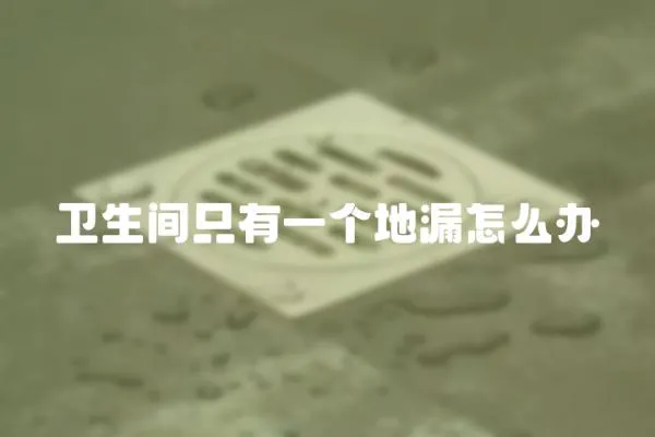 衛(wèi)生間只有一個(gè)地漏怎么辦