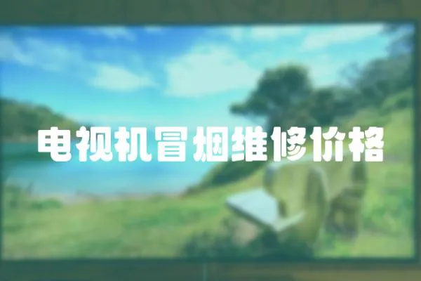 電視機冒煙維修價格