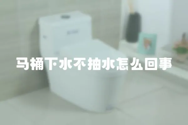 馬桶下水不抽水怎么回事
