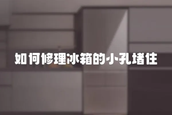 如何修理冰箱的小孔堵住