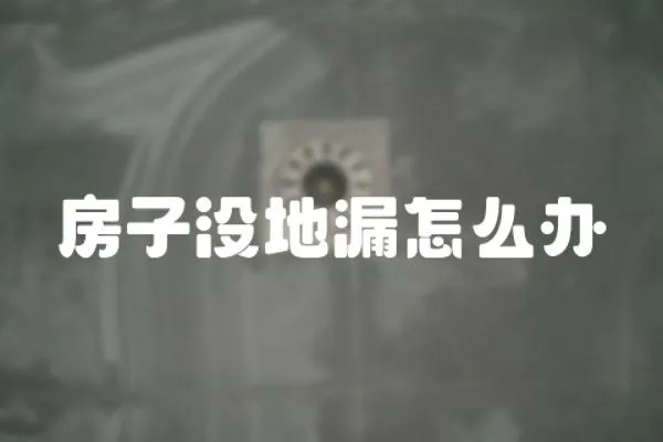 房子沒地漏怎么辦