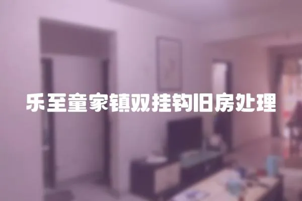 樂至童家鎮雙掛鉤舊房處理