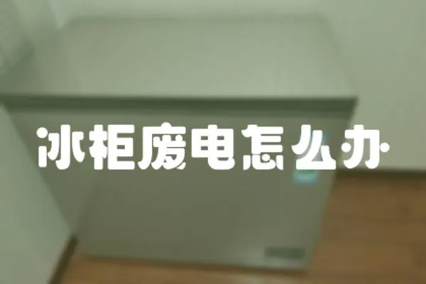 冰柜廢電怎么辦