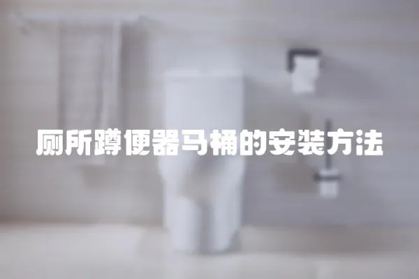 廁所蹲便器馬桶的安裝方法