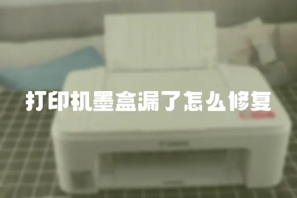 打印機墨盒漏了怎么修復