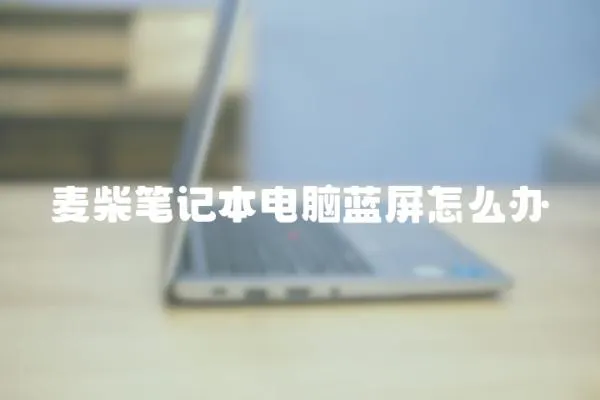 麥柴筆記本電腦藍屏怎么辦