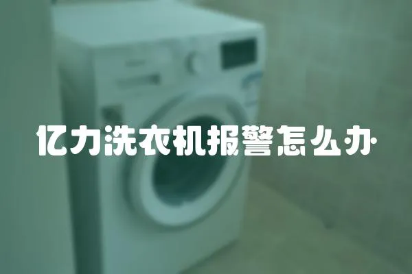 億力洗衣機報警怎么辦
