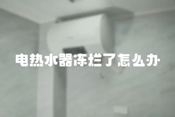 電熱水器凍爛了怎么辦