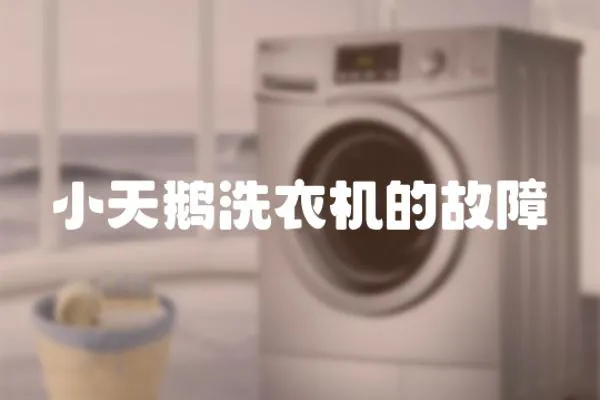 小天鵝洗衣機的故障