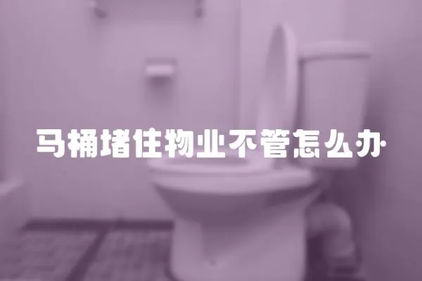 马桶堵住物业不管怎么办