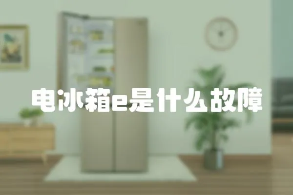 電冰箱e是什么故障