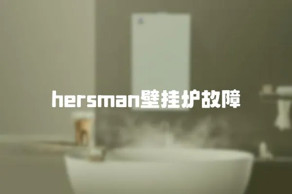 hersman壁掛爐故障