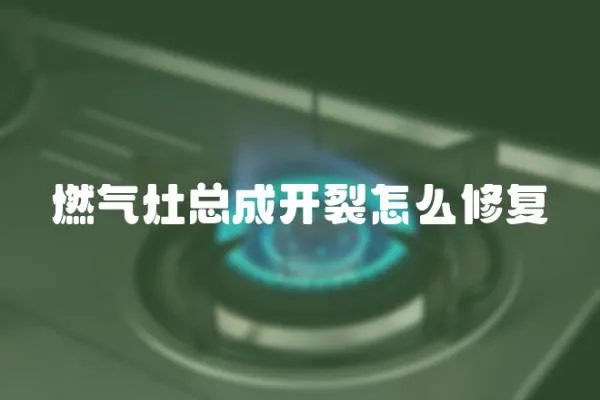 燃氣灶總成開裂怎么修復