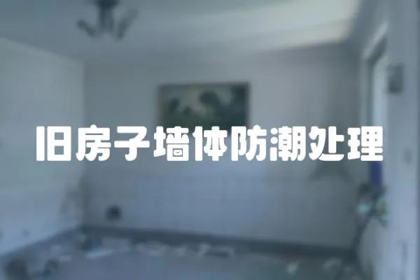 舊房子墻體防潮處理