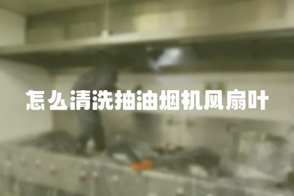 怎么清洗抽油煙機(jī)風(fēng)扇葉
