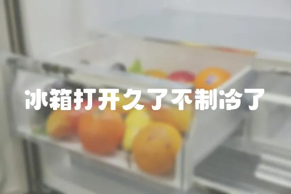 冰箱打開久了不制冷了