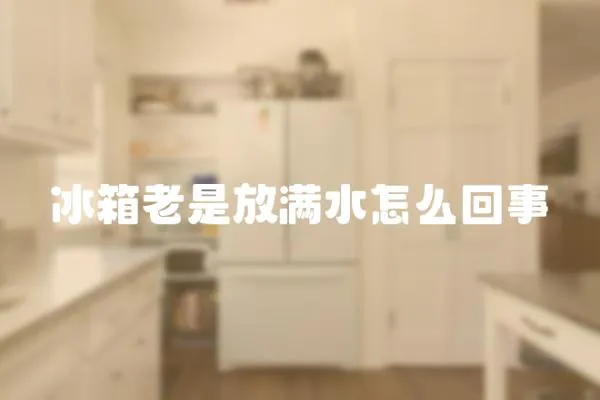 冰箱老是放满水怎么回事