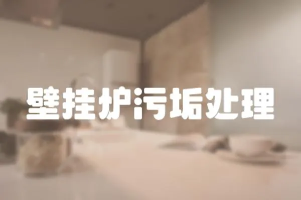 壁掛爐污垢處理