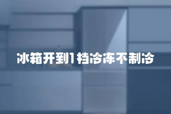 冰箱開到1檔冷凍不制冷