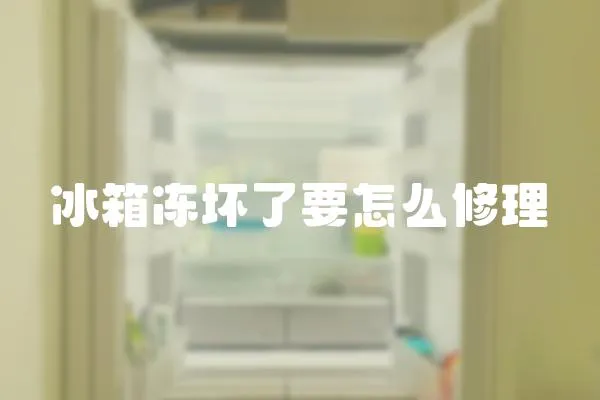 冰箱凍壞了要怎么修理