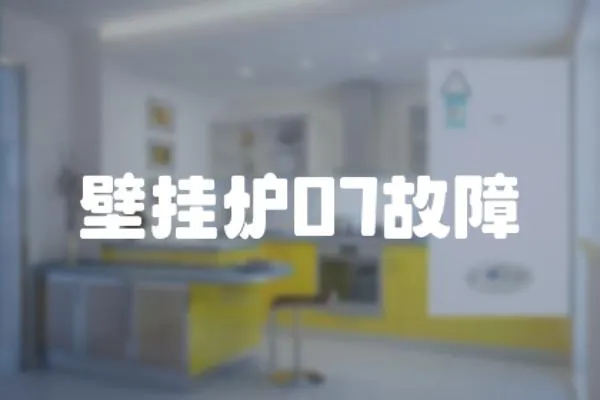 壁掛爐07故障