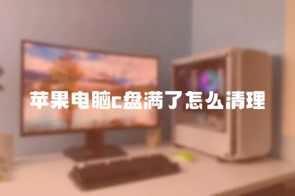 苹果电脑c盘满了怎么清理