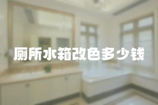 廁所水箱改色多少錢