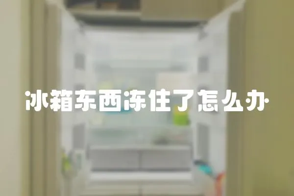 冰箱東西凍住了怎么辦