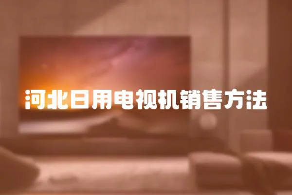 河北日用電視機銷售方法