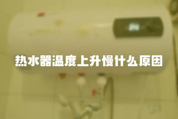熱水器溫度上升慢什么原因
