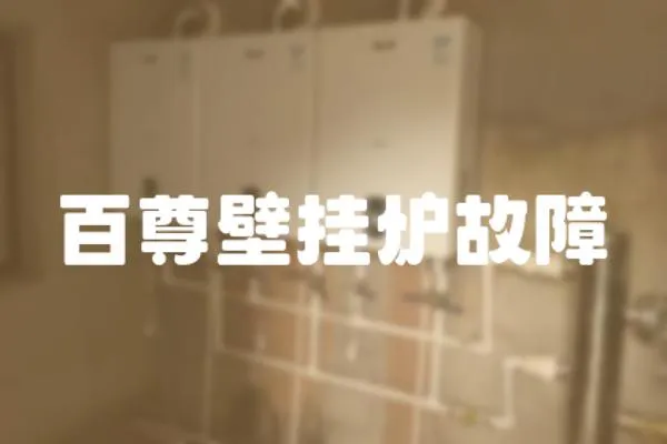 百尊壁掛爐故障