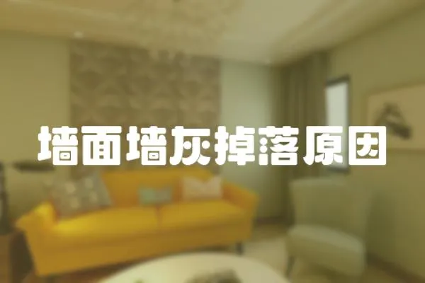 墻面墻灰掉落原因