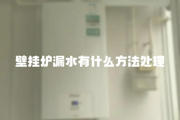 壁掛爐漏水有什么方法處理