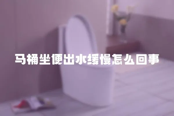 馬桶坐便出水緩慢怎么回事