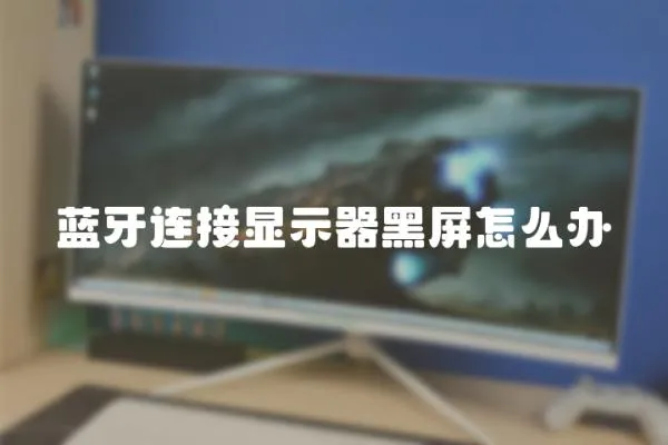 藍牙連接顯示器黑屏怎么辦