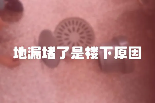 地漏堵了是樓下原因