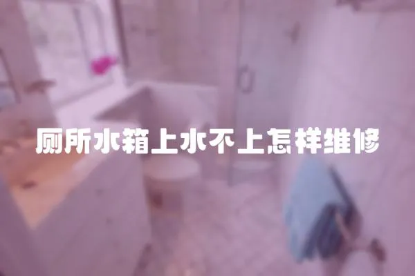 廁所水箱上水不上怎樣維修