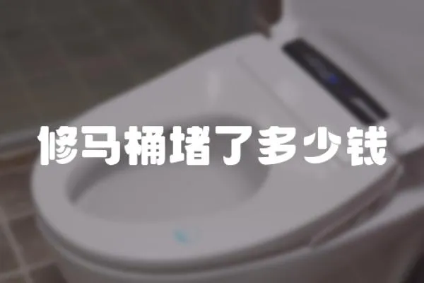修馬桶堵了多少錢