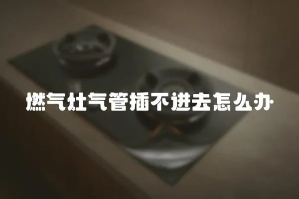 燃氣灶氣管插不進去怎么辦