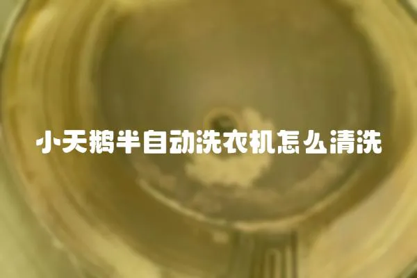 小天鵝半自動洗衣機怎么清洗