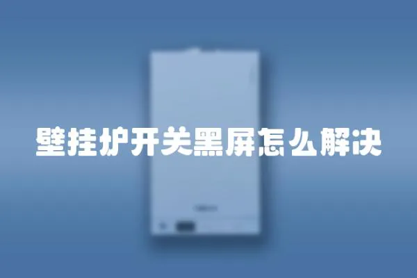 壁掛爐開關黑屏怎么解決