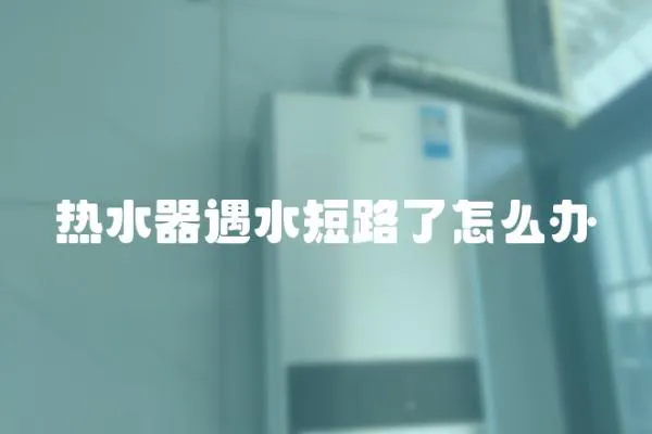 熱水器遇水短路了怎么辦