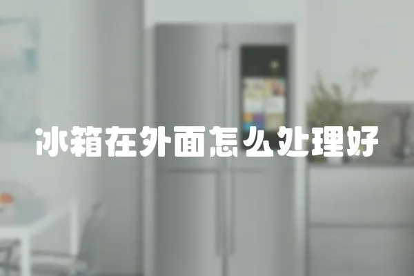 冰箱在外面怎么處理好